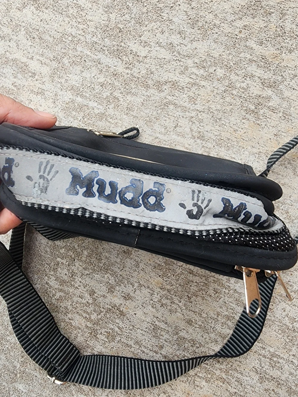 MUDD Vintage 90s Y2K Black Gray Crossbody Bag Purse